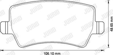 Jurid 573250J - Тормозные колодки, дисковые, комплект autosila-amz.com