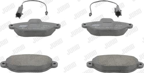Jurid 573267J - Тормозные колодки, дисковые, комплект autosila-amz.com