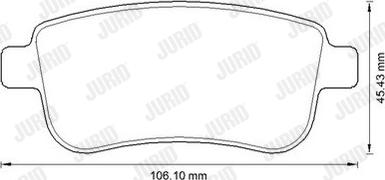 Jurid 573286J - Тормозные колодки, дисковые, комплект autosila-amz.com