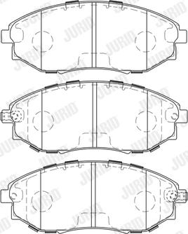 Jurid 573751J - Тормозные колодки, дисковые, комплект autosila-amz.com