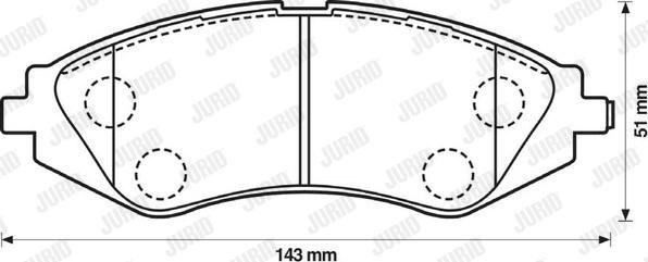 Jurid 572403J - Тормозные колодки, дисковые, комплект autosila-amz.com