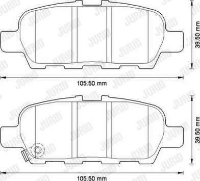 Jurid 572573J - Тормозные колодки, дисковые, комплект autosila-amz.com