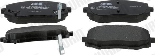Jurid 572609J - Тормозные колодки, дисковые, комплект autosila-amz.com