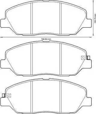 Intelli D241E - Тормозные колодки, дисковые, комплект autosila-amz.com