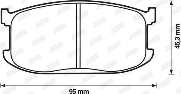 Jurid 572149J - Тормозные колодки, дисковые, комплект autosila-amz.com