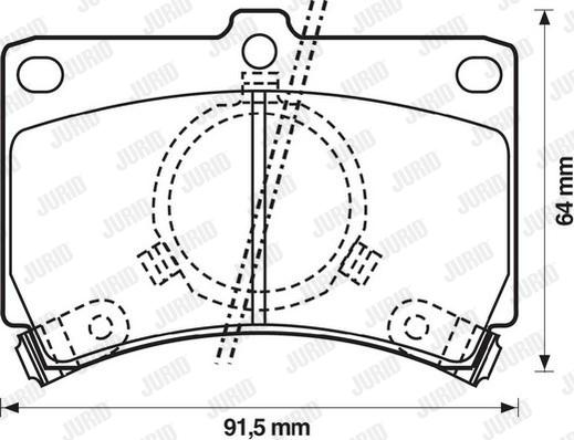 Jurid 572144J - Тормозные колодки, дисковые, комплект autosila-amz.com