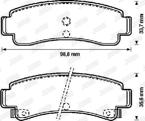 Jurid 572155J - Тормозные колодки, дисковые, комплект autosila-amz.com