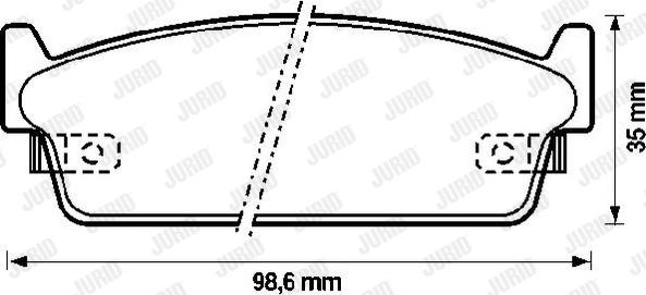 Jurid 572153J - Тормозные колодки, дисковые, комплект autosila-amz.com
