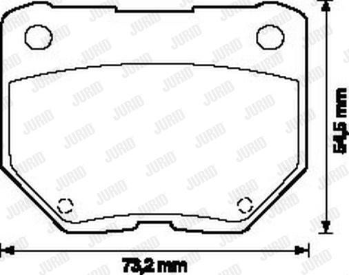 Jurid 572110J - Тормозные колодки, дисковые, комплект autosila-amz.com