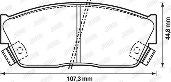 Jurid 572181J - Тормозные колодки, дисковые, комплект autosila-amz.com