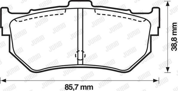 Jurid 572133J - Тормозные колодки, дисковые, комплект autosila-amz.com