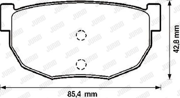 Jurid 572129J - Тормозные колодки, дисковые, комплект autosila-amz.com