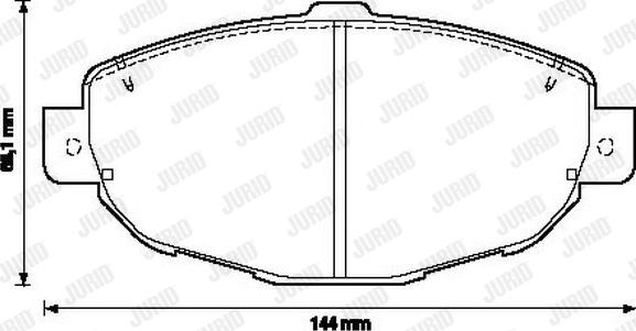 Jurid 572364J - Тормозные колодки, дисковые, комплект autosila-amz.com