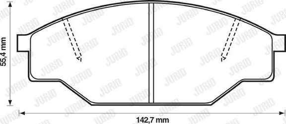 Jurid 572363J - Комплект тормозных колодок, диско autosila-amz.com