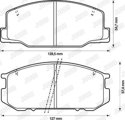 Jurid 572305J - Тормозные колодки, дисковые, комплект autosila-amz.com