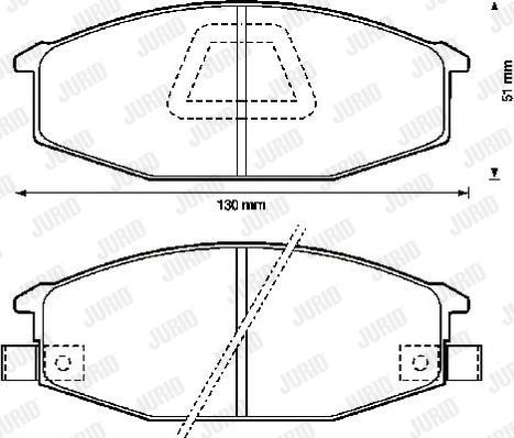 Jurid 572314J - Тормозные колодки, дисковые, комплект autosila-amz.com