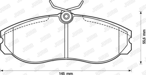 Jurid 572382J - Тормозные колодки, дисковые, комплект autosila-amz.com