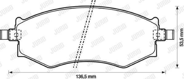 Jurid 572339J - Комплект тормозных колодок, диско autosila-amz.com