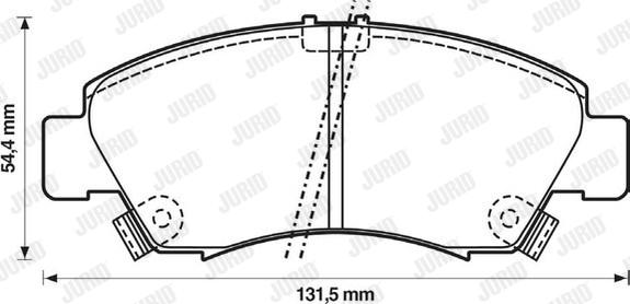 Jurid 572324J - Тормозные колодки, дисковые, комплект autosila-amz.com