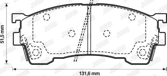 Jurid 572325J - Тормозные колодки, дисковые, комплект autosila-amz.com