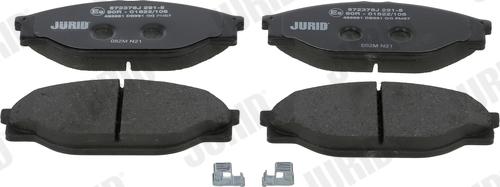 Jurid 572378J - Тормозные колодки, дисковые, комплект autosila-amz.com