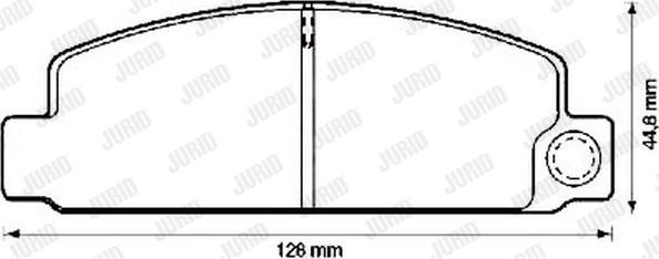 Jurid 572296J - Тормозные колодки, дисковые, комплект autosila-amz.com