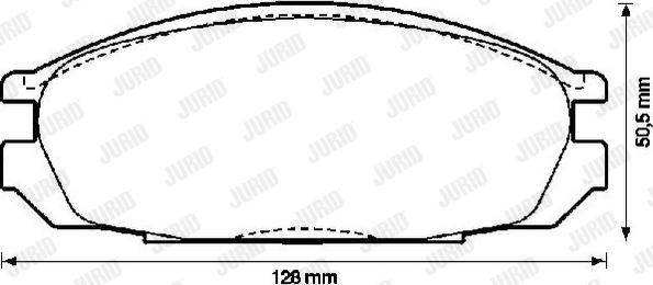 Jurid 572290J - Тормозные колодки, дисковые, комплект autosila-amz.com