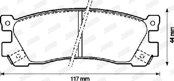 Jurid 572248J - Тормозные колодки, дисковые, комплект autosila-amz.com