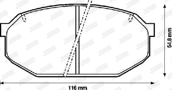 Jurid 572243J - Тормозные колодки, дисковые, комплект autosila-amz.com