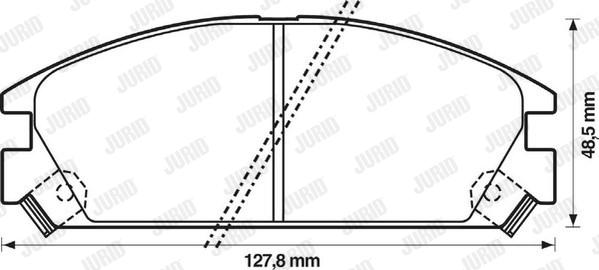 Jurid 572288J - Тормозные колодки, дисковые, комплект autosila-amz.com