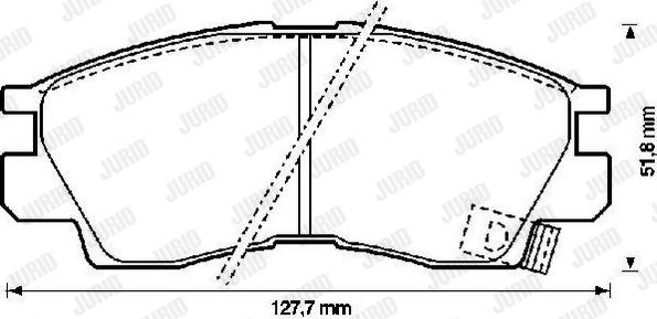 Jurid 572282J - Тормозные колодки, дисковые, комплект autosila-amz.com
