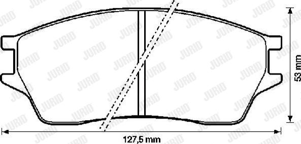 Jurid 572273J - Тормозные колодки, дисковые, комплект autosila-amz.com