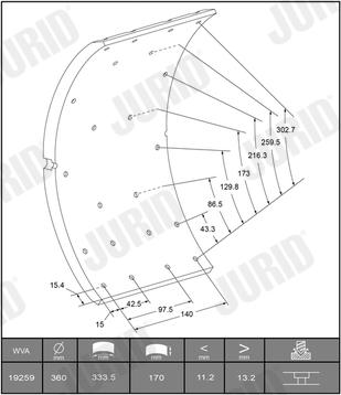 Jurid 1925503270 - Комплект тормозных башмаков, барабанные тормоза autosila-amz.com