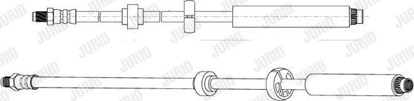 Jurid 173126J - Тормозной шланг autosila-amz.com