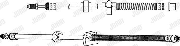 Jurid 173304J - Тормозной шланг autosila-amz.com