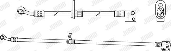 Jurid 173261J - Тормозной шланг autosila-amz.com