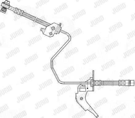 Jurid 172642J - Тормозной шланг autosila-amz.com