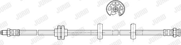 Jurid 172815J - Тормозной шланг autosila-amz.com