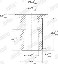 Jurid 8162080003 - Заклепка, накладки барабанного тормоза autosila-amz.com