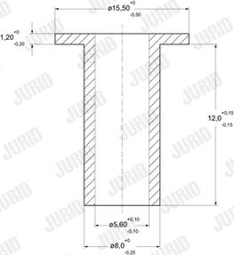 Jurid 8103080008 - Заклепка, накладки барабанного тормоза autosila-amz.com