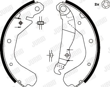 Jurid 361371J - Комплект тормозных колодок autosila-amz.com