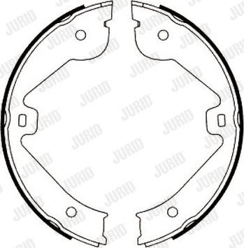 Jurid 362440J - Комплект тормозов, ручник, парковка autosila-amz.com