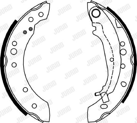 Jurid 362642J - Комплект тормозных колодок, барабанные autosila-amz.com
