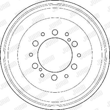 Jurid 329091J - Тормозной барабан autosila-amz.com