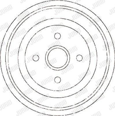 Jurid 329135J - Тормозной барабан autosila-amz.com