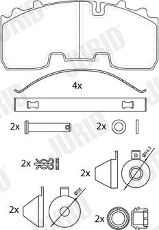 Jurid 2926505390 - Тормозные колодки, дисковые, комплект autosila-amz.com