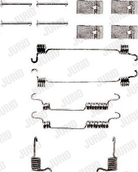 Jurid 771260J - Комплектующие, барабанный тормозной механизм autosila-amz.com