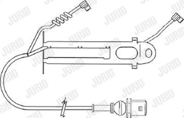 Jurid FAI151 - Сигнализатор, износ тормозных колодок \JURID, RVI, VOLVO autosila-amz.com