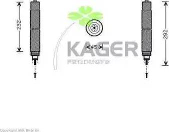 Kager 945465 - Осушитель, кондиционер autosila-amz.com