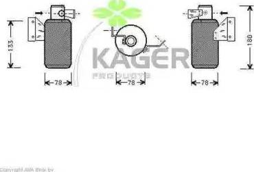 Kager 945415 - Осушитель, кондиционер autosila-amz.com